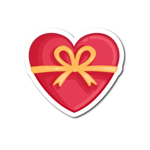 stickers boite de chocolat