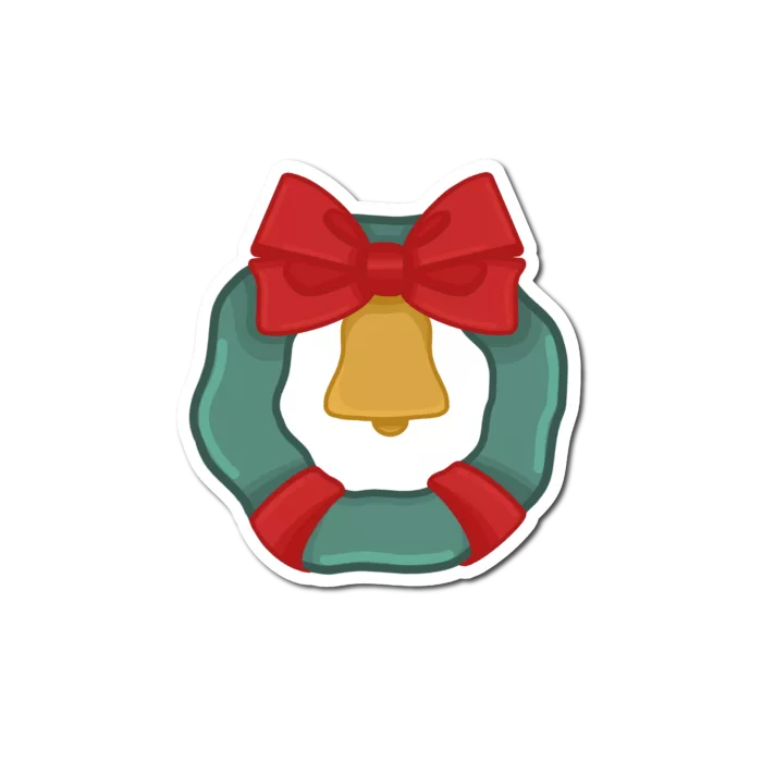sticker couronne de noel