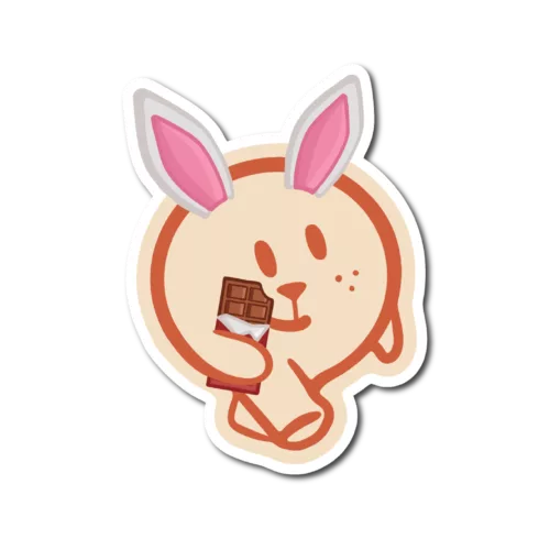 sticker lapin