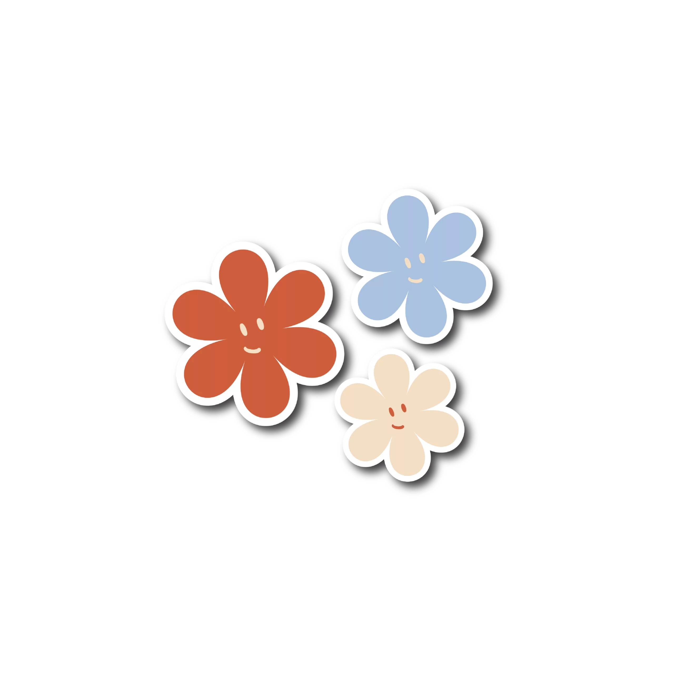 sticker trio fleur