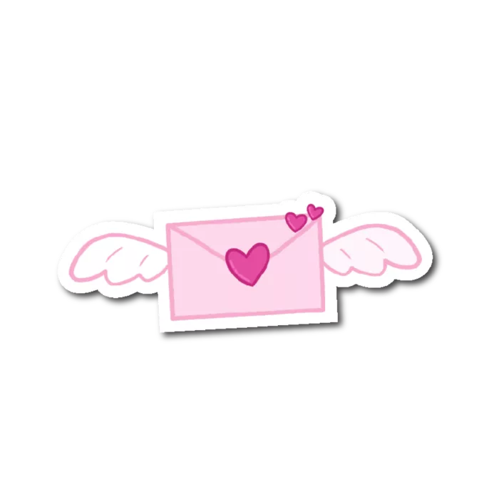 sticker lettre d'amour